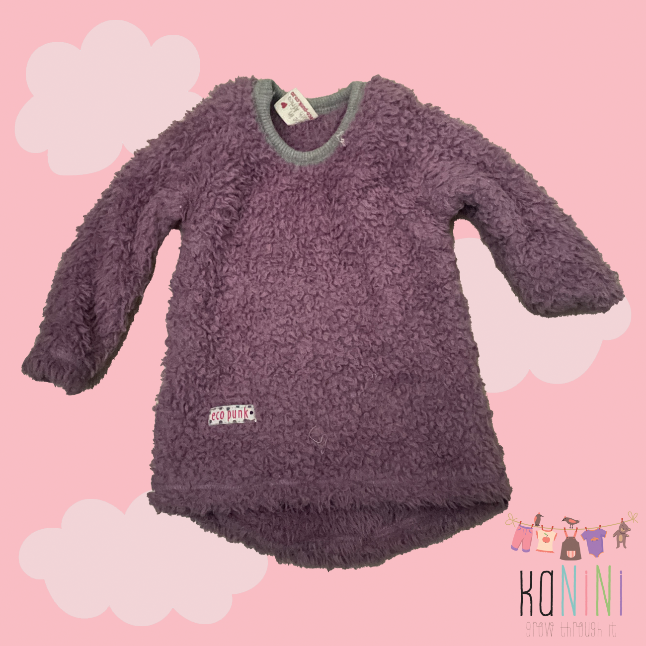 Featured image for “Eco Punk 6 - 12 Months Girls Fleecy Sweater”
