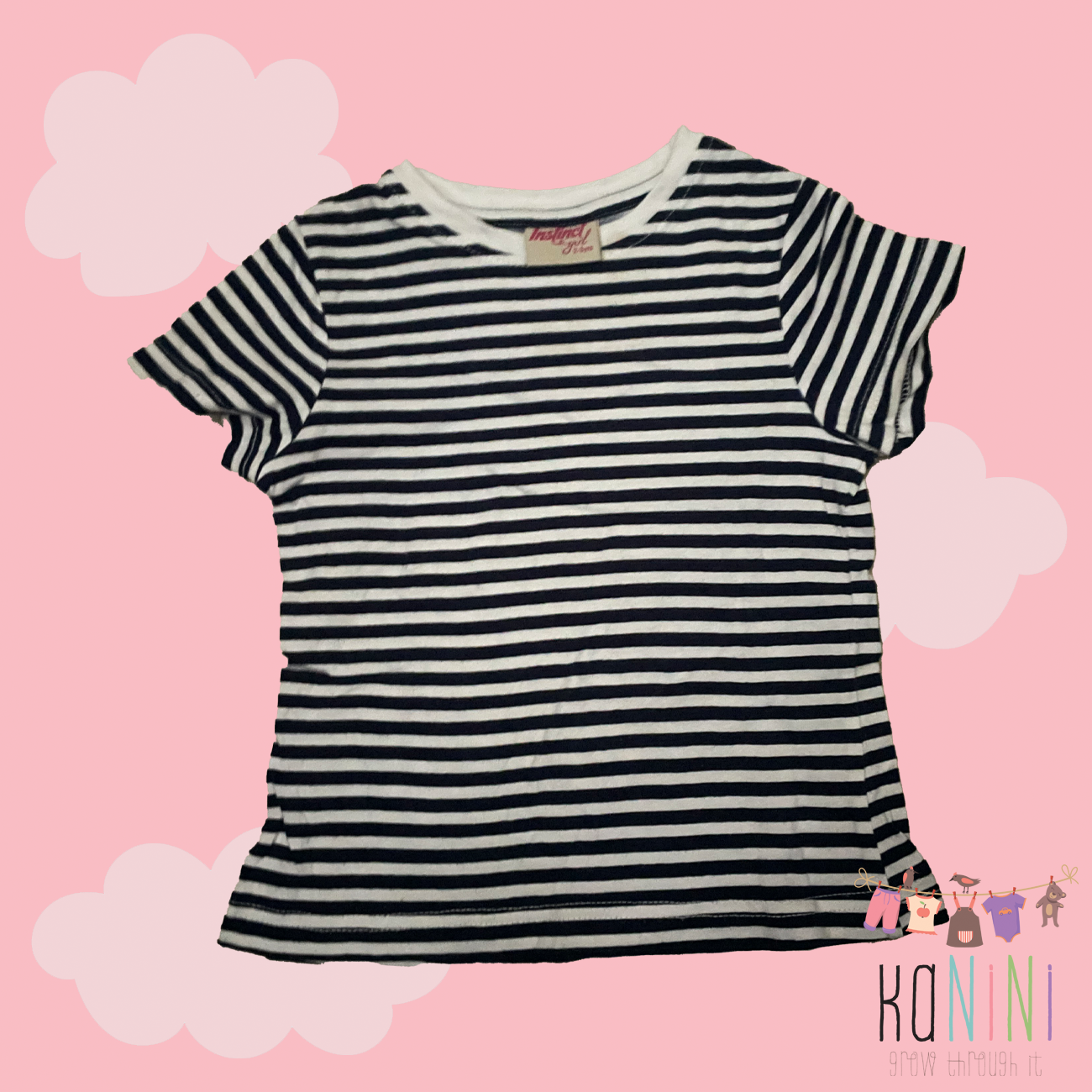 Featured image for “Instinct 2 - 3 Years Girls Navy Striped T-Shirt”